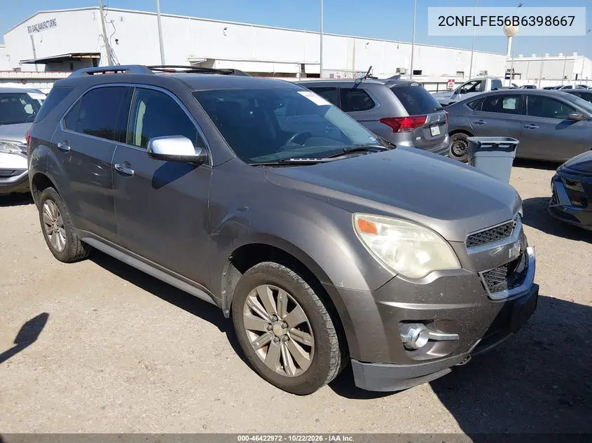 CHEVROLET EQUINOX 2011, VIN 2CNFLFE56B6398667