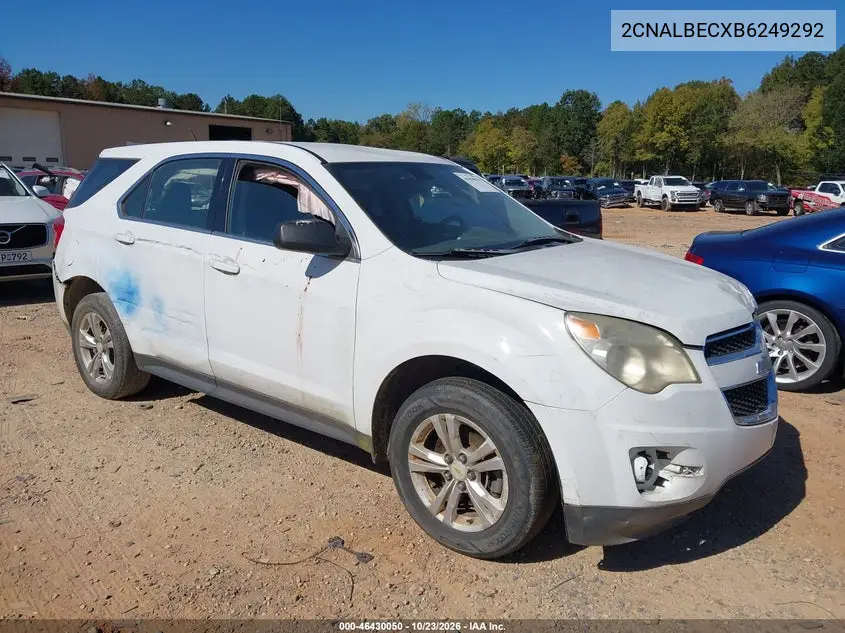 CHEVROLET EQUINOX 2011, VIN 2CNALBECXB6249292