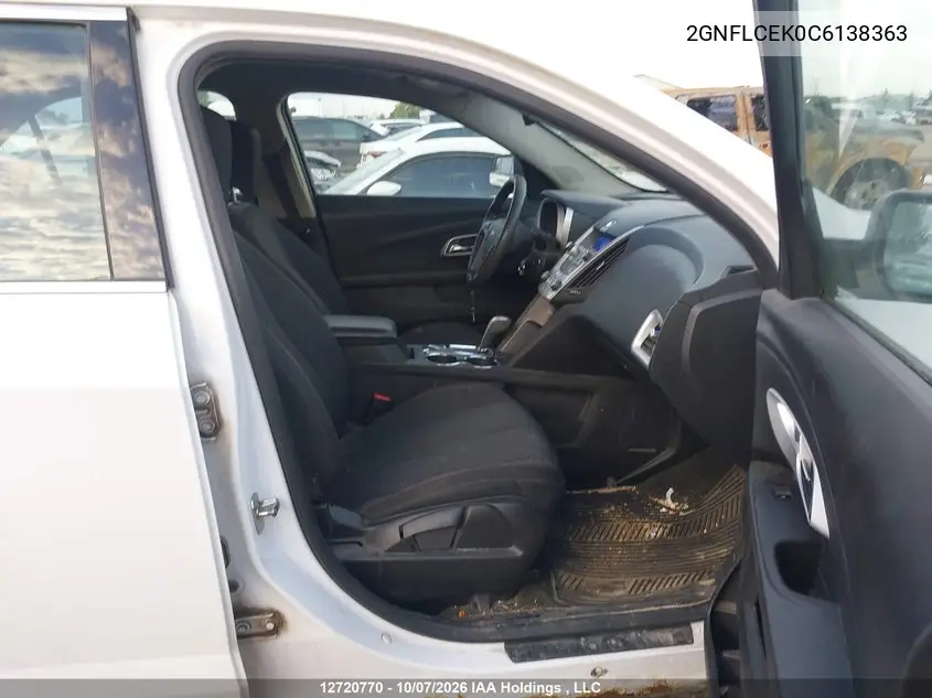 2012 CHEVROLET EQUINOX VIN 2GNFLCEK0C6138363 — фото 5