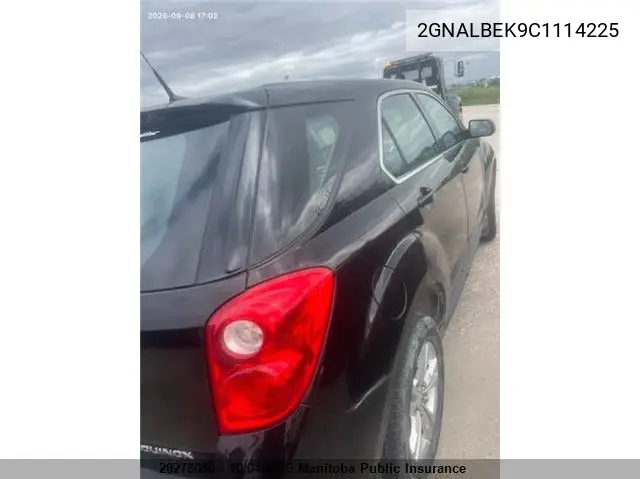 2012 CHEVROLET EQUINOX VIN 2GNALBEK9C1114225 — фото 4