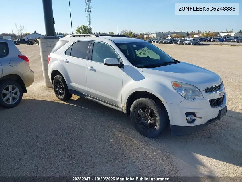 CHEVROLET EQUINOX 2012, VIN 2GNFLEEK5C6248336