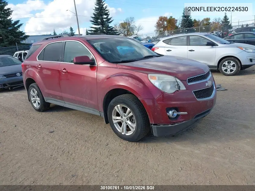 CHEVROLET EQUINOX 2012, VIN 2GNFLEEK2C6224530