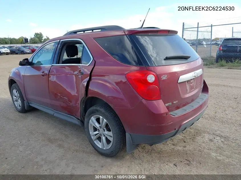 2012 CHEVROLET EQUINOX VIN 2GNFLEEK2C6224530 — фото 3