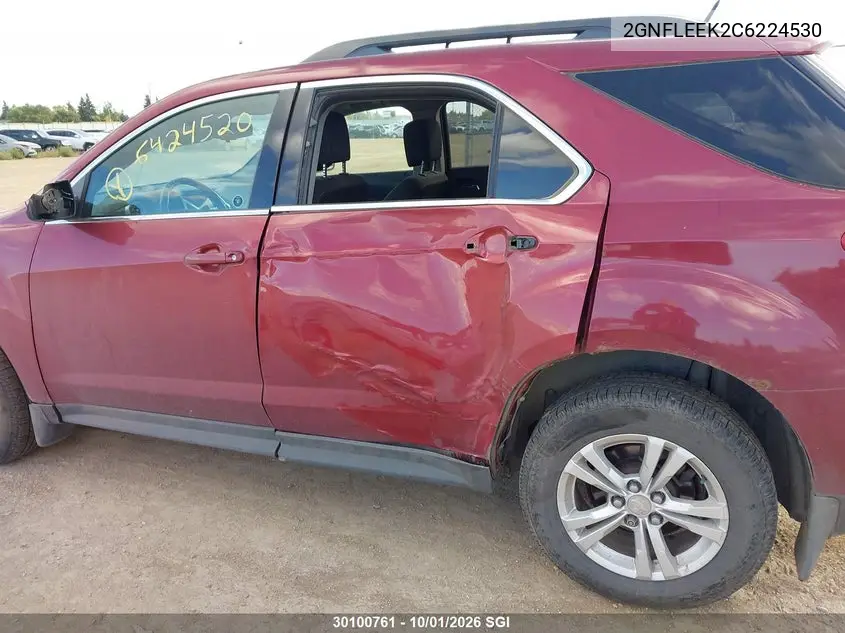 2012 CHEVROLET EQUINOX VIN 2GNFLEEK2C6224530 — фото 6