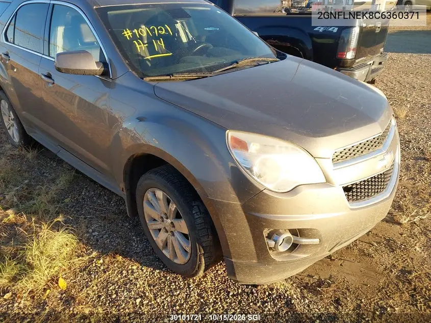 CHEVROLET EQUINOX 2012, VIN 2GNFLNEK8C6360371