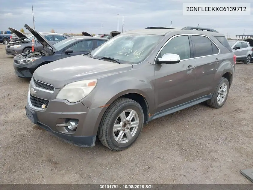 2012 CHEVROLET EQUINOX VIN 2GNFLEEKXC6139712 — фото 2