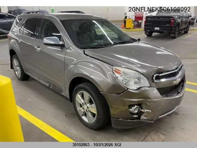 CHEVROLET EQUINOX 2012, VIN 2GNFLNEK5C6108092