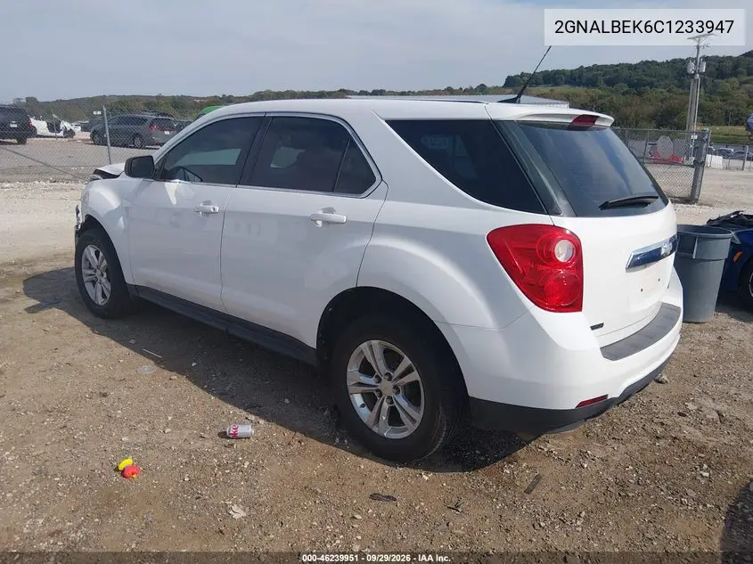 2012 CHEVROLET EQUINOX VIN 2GNALBEK6C1233947 — фото 3