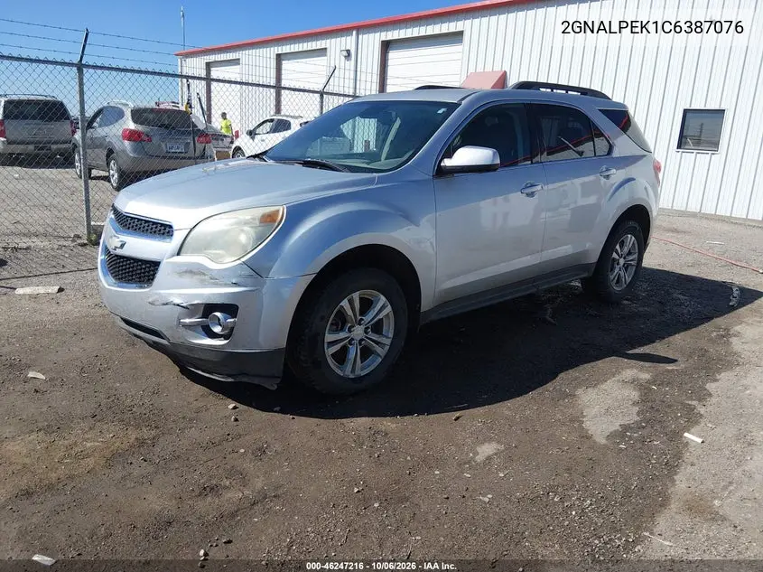 2012 CHEVROLET EQUINOX VIN 2GNALPEK1C6387076 — фото 2