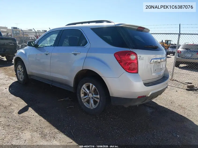 2012 CHEVROLET EQUINOX VIN 2GNALPEK1C6387076 — фото 3