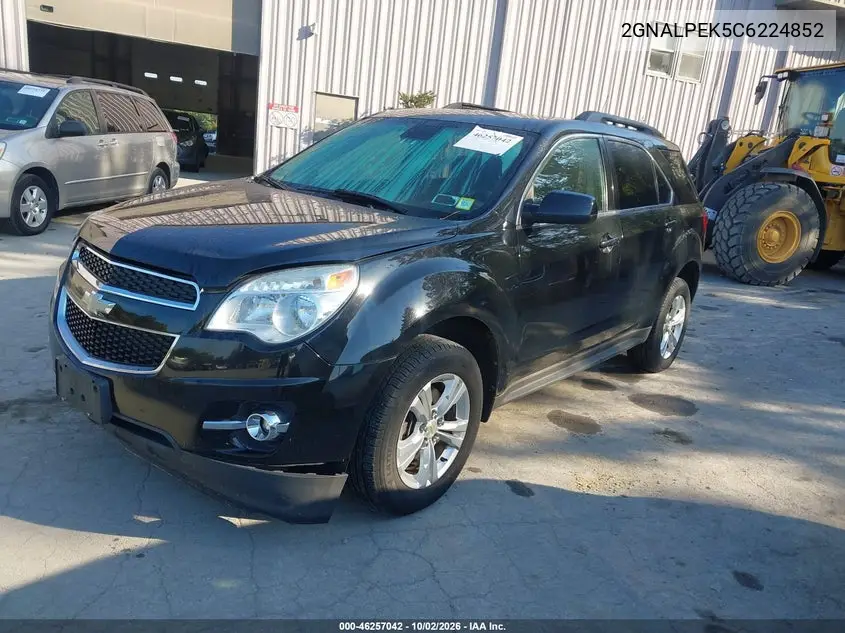 2012 CHEVROLET EQUINOX VIN 2GNALPEK5C6224852 — фото 2