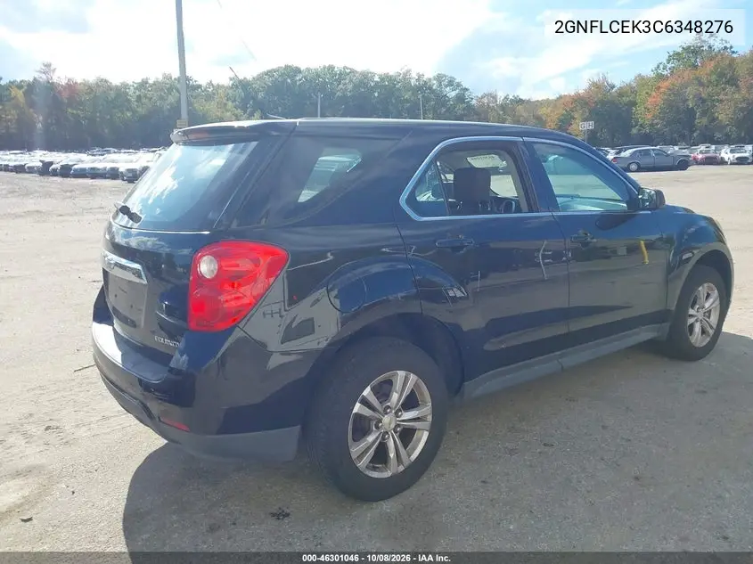2012 CHEVROLET EQUINOX VIN 2GNFLCEK3C6348276 — фото 4