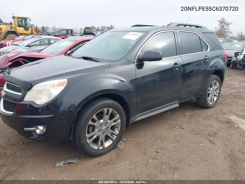 2012 CHEVROLET EQUINOX VIN 2GNFLPE55C6370720 — фото 2