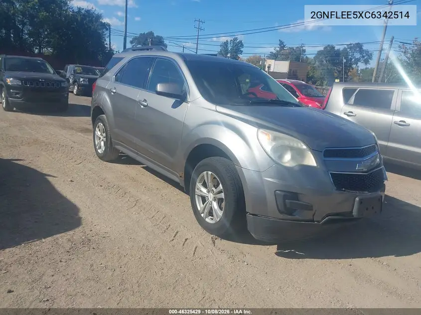 CHEVROLET EQUINOX 2012, VIN 2GNFLEE5XC6342514