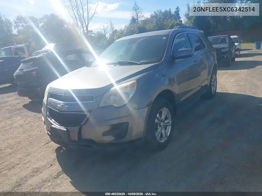 2012 CHEVROLET EQUINOX VIN 2GNFLEE5XC6342514 — фото 2