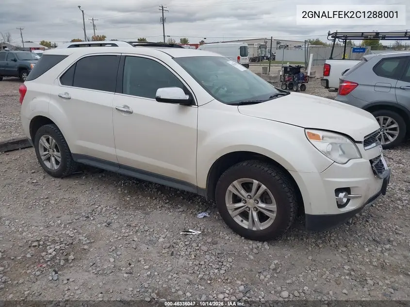 CHEVROLET EQUINOX 2012, VIN 2GNALFEK2C1288001