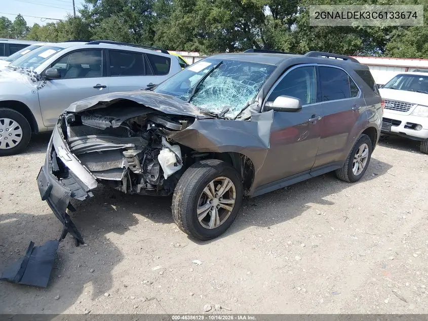 2012 CHEVROLET EQUINOX VIN 2GNALDEK3C6133674 — фото 2