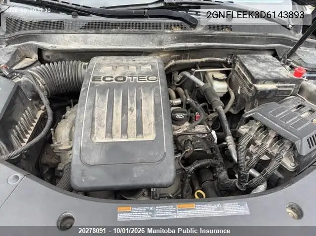 2013 CHEVROLET EQUINOX VIN 2GNFLEEK3D6143893 — фото 10