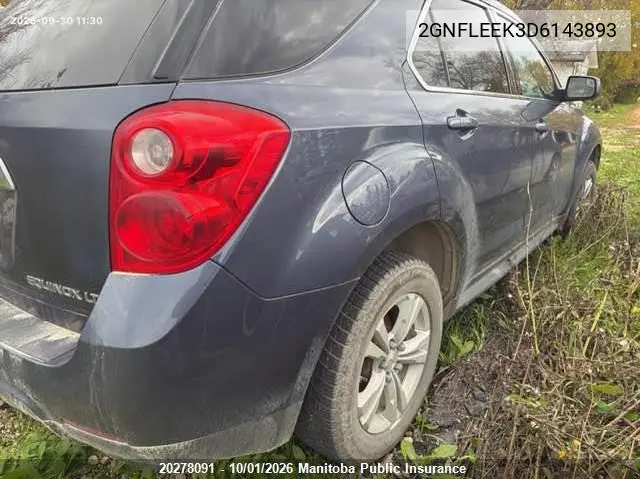 2013 CHEVROLET EQUINOX VIN 2GNFLEEK3D6143893 — фото 4