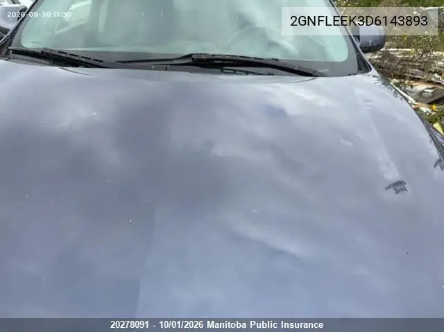 2013 CHEVROLET EQUINOX VIN 2GNFLEEK3D6143893 — фото 6