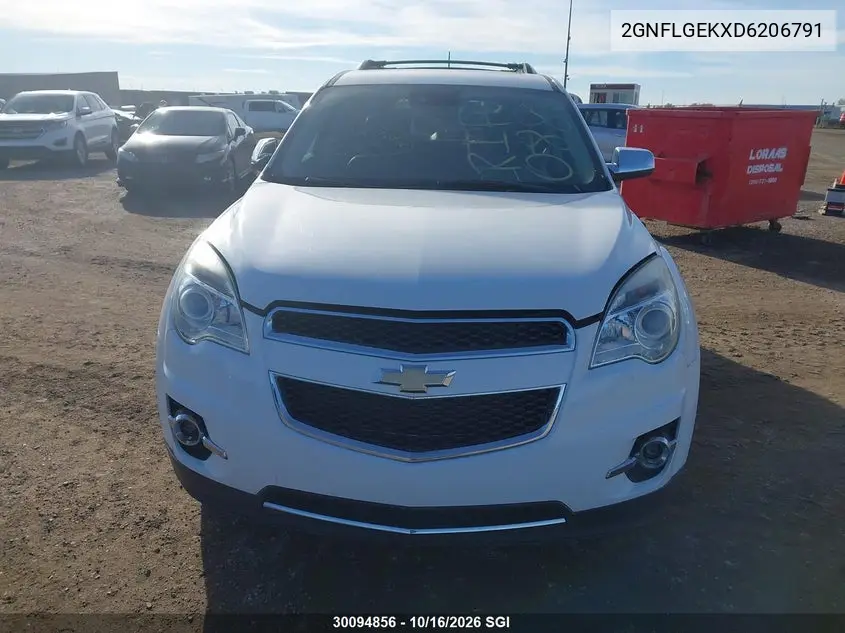 2013 CHEVROLET EQUINOX VIN 2GNFLGEKXD6206791 — фото 12