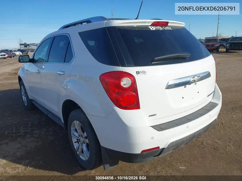 2013 CHEVROLET EQUINOX VIN 2GNFLGEKXD6206791 — фото 3