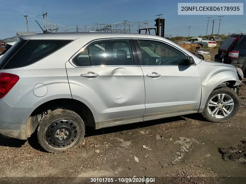 2013 CHEVROLET EQUINOX VIN 2GNFLCEK8D6178935 — фото 7