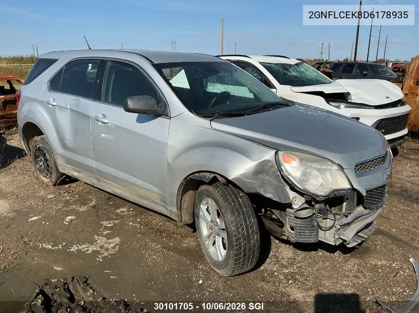 2013 CHEVROLET EQUINOX VIN 2GNFLCEK8D6178935 — фото 9
