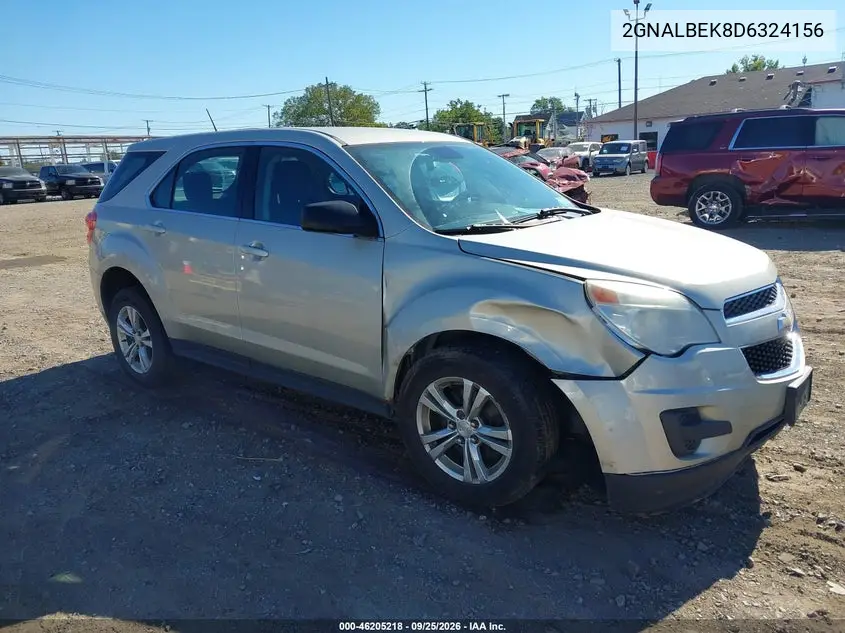 CHEVROLET EQUINOX 2013, VIN 2GNALBEK8D6324156