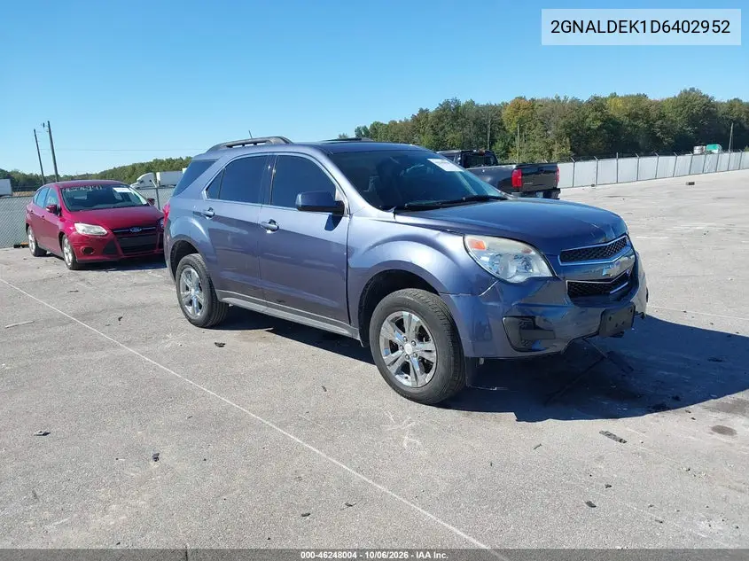 CHEVROLET EQUINOX 2013, VIN 2GNALDEK1D6402952