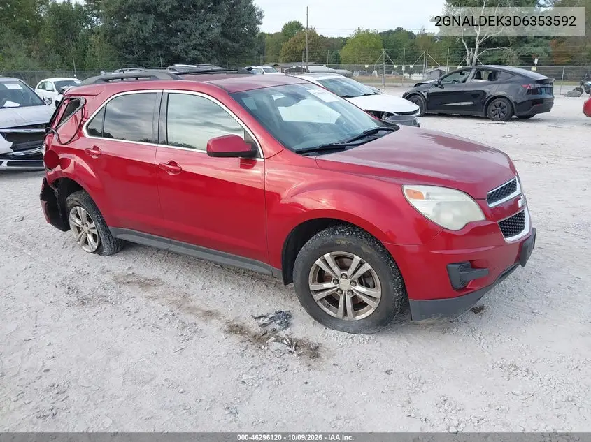 CHEVROLET EQUINOX 2013, VIN 2GNALDEK3D6353592