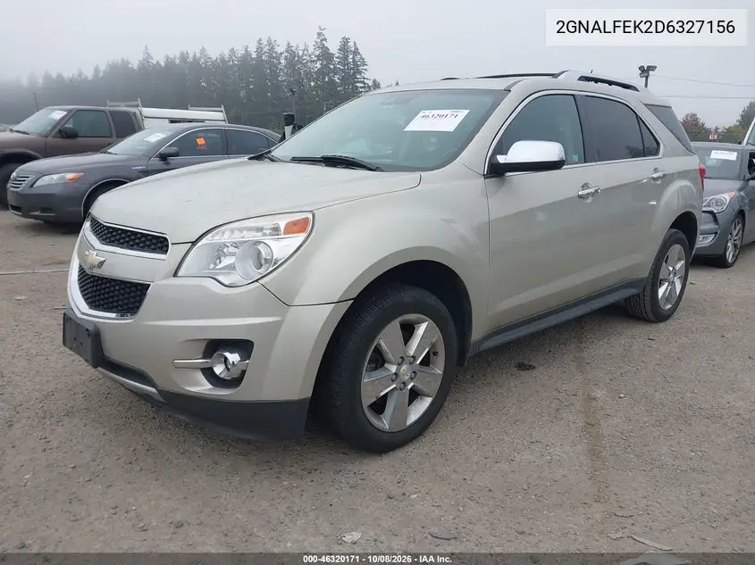 2013 CHEVROLET EQUINOX VIN 2GNALFEK2D6327156 — фото 2