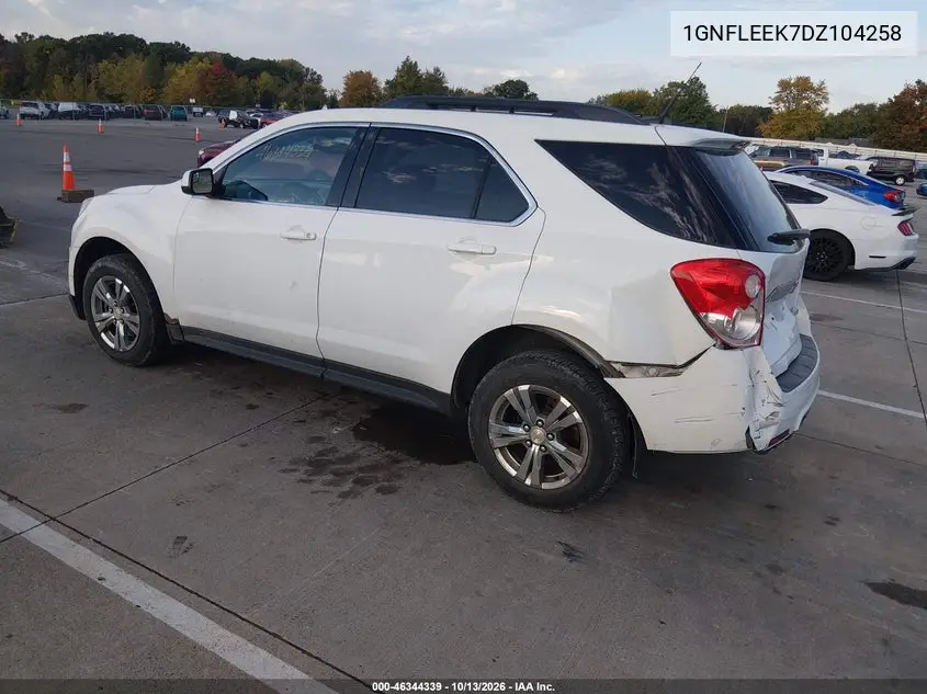 2013 CHEVROLET EQUINOX VIN 1GNFLEEK7DZ104258 — фото 3