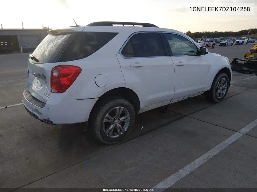 2013 CHEVROLET EQUINOX VIN 1GNFLEEK7DZ104258 — фото 4