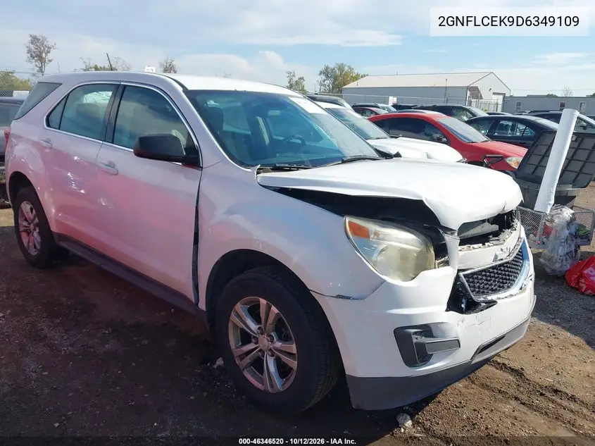 CHEVROLET EQUINOX 2013, VIN 2GNFLCEK9D6349109