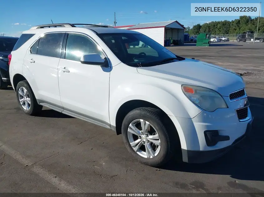 CHEVROLET EQUINOX 2013, VIN 2GNFLEEK6D6322350