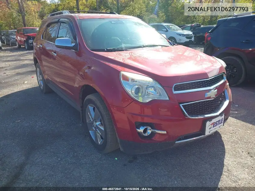 CHEVROLET EQUINOX 2013, VIN 2GNALFEK1D6297793