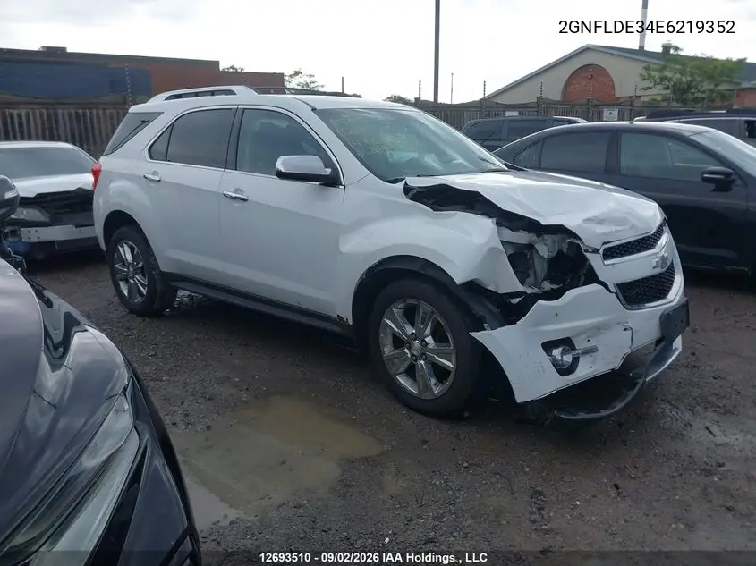 CHEVROLET EQUINOX 2014, VIN 2GNFLDE34E6219352