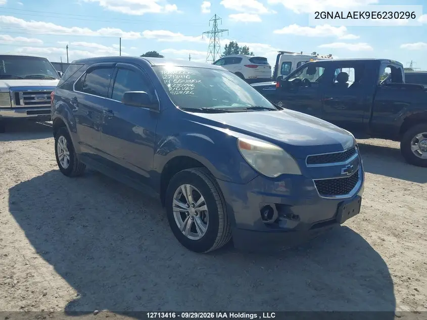 CHEVROLET EQUINOX 2014, VIN 2GNALAEK9E6230296