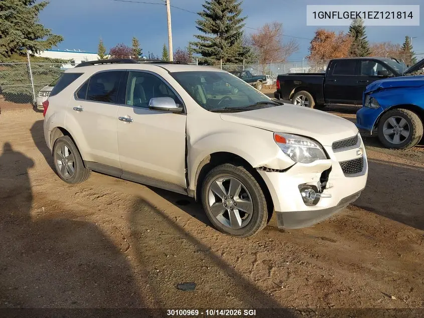 CHEVROLET EQUINOX 2014, VIN 1GNFLGEK1EZ121814