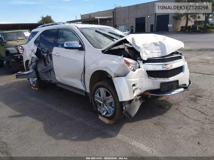 CHEVROLET EQUINOX 2014, VIN 1GNALDEK3EZ120298