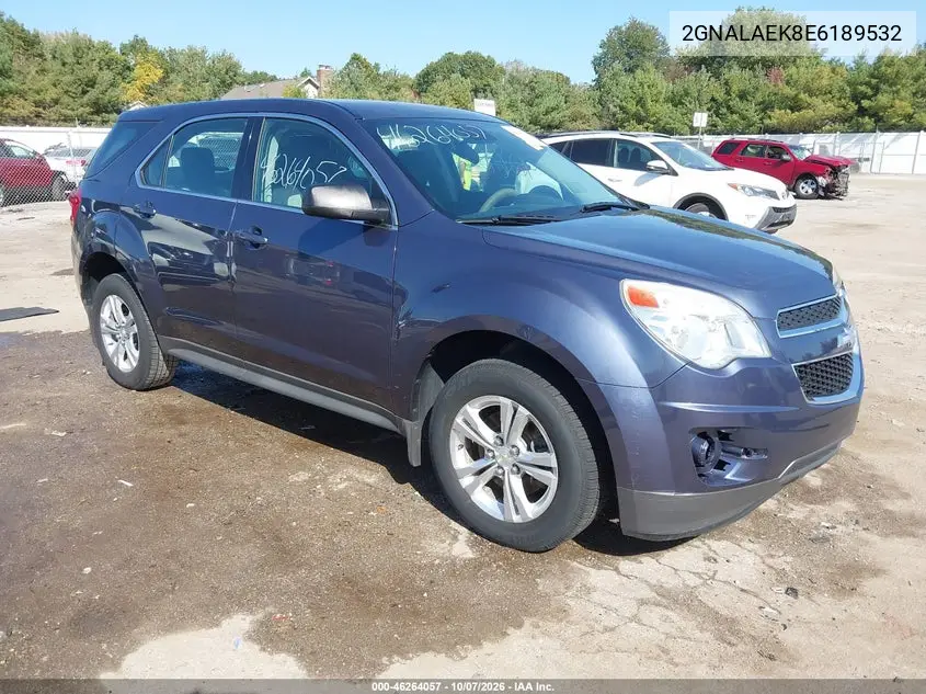 CHEVROLET EQUINOX 2014, VIN 2GNALAEK8E6189532