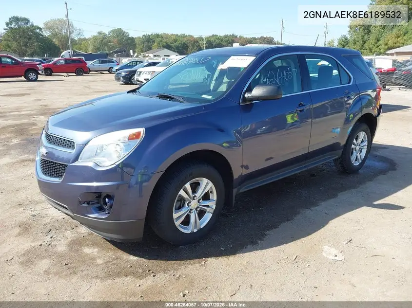 2014 CHEVROLET EQUINOX VIN 2GNALAEK8E6189532 — фото 2