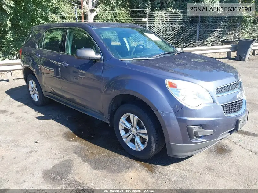 CHEVROLET EQUINOX 2014, VIN 2GNALAEK3E6367198