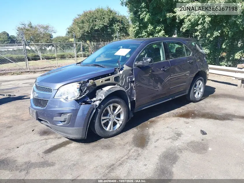 2014 CHEVROLET EQUINOX VIN 2GNALAEK3E6367198 — фото 2
