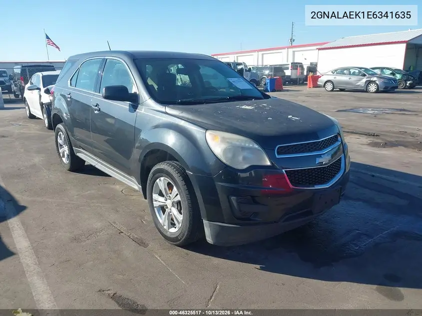CHEVROLET EQUINOX 2014, VIN 2GNALAEK1E6341635