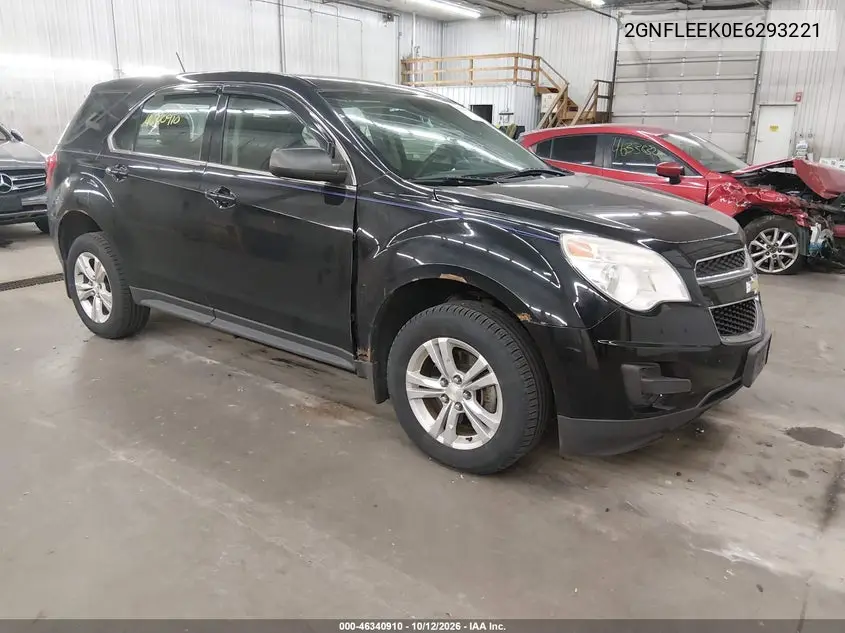 CHEVROLET EQUINOX 2014, VIN 2GNFLEEK0E6293221