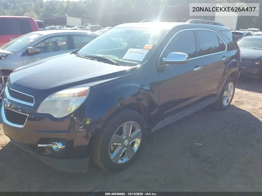 2014 CHEVROLET EQUINOX VIN 2GNALCEKXE626A437 — фото 2