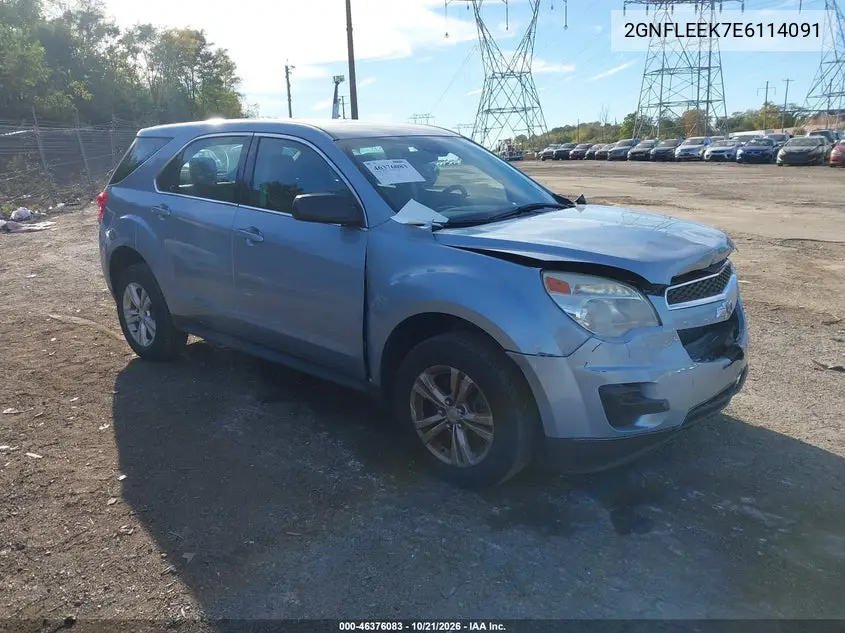CHEVROLET EQUINOX 2014, VIN 2GNFLEEK7E6114091