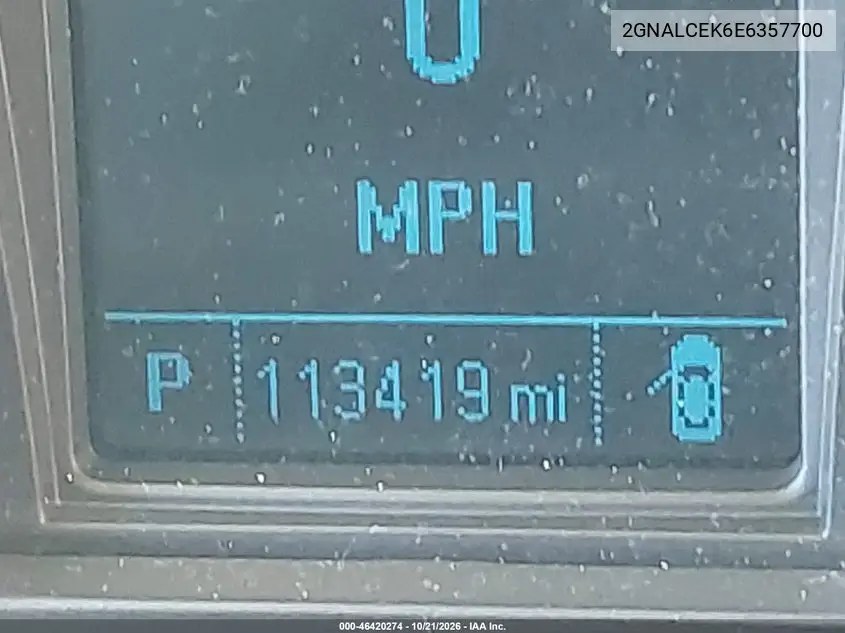 2014 CHEVROLET EQUINOX VIN 2GNALCEK6E6357700 — фото 16